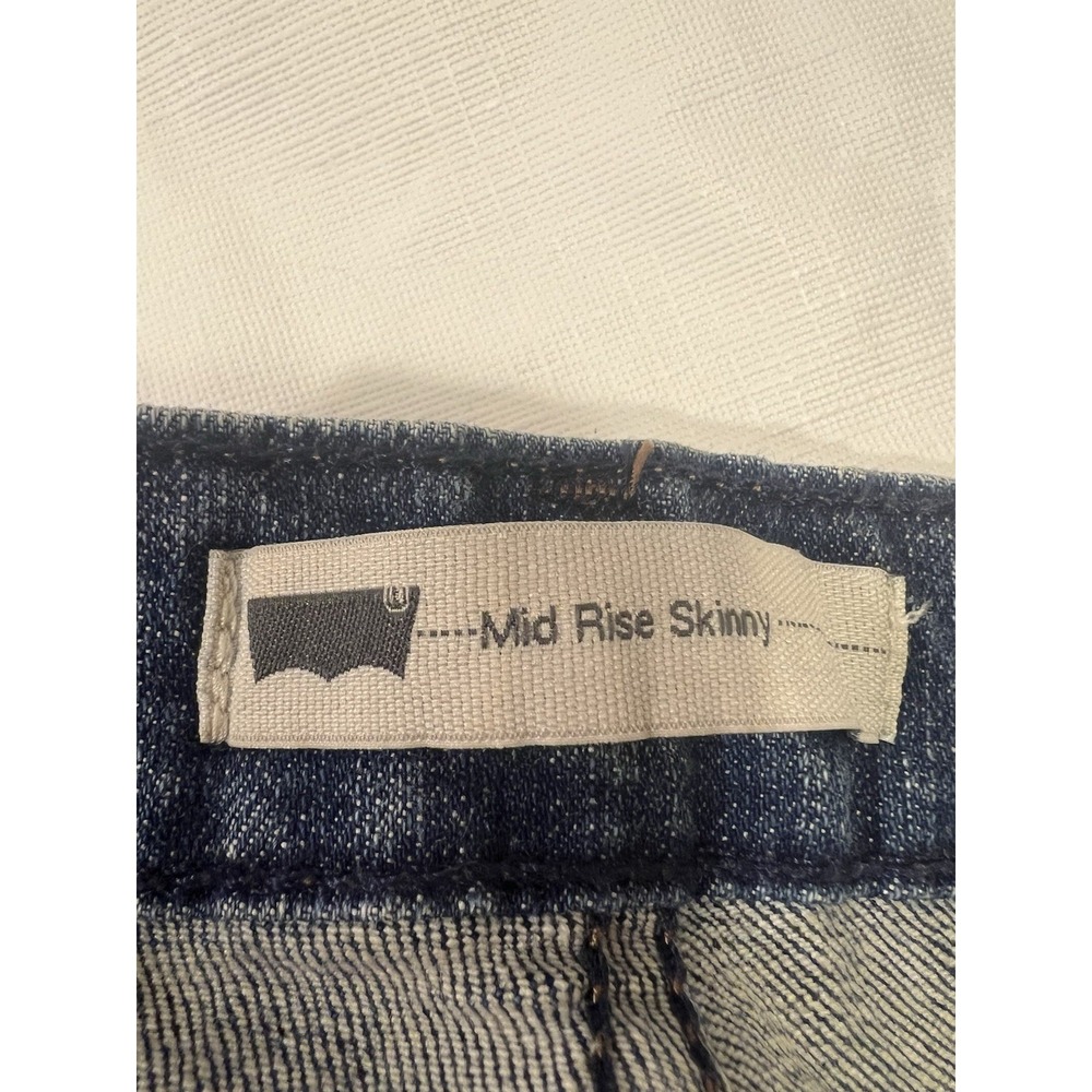 Levi's Classic Womens Mid-Rise Skinny Denim Jeans Blue Size 8 W29 L32 - Picture 5 of 9